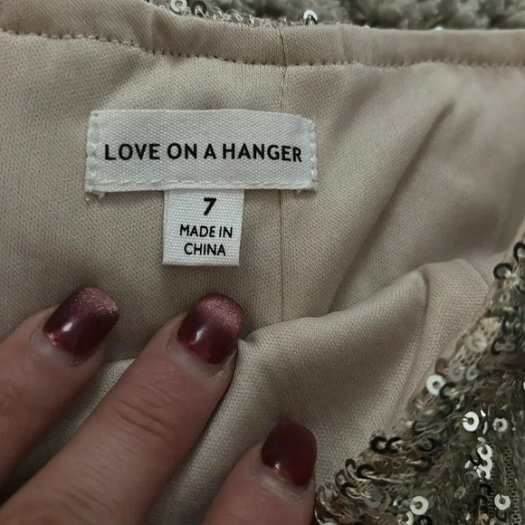 Silver sequence mini skirt - Picture 4 of 5